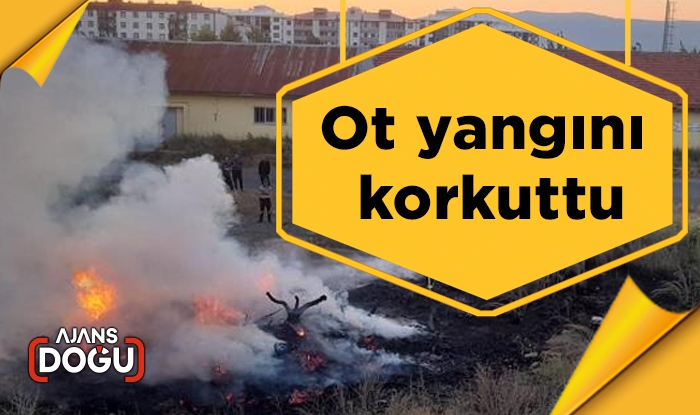 Ot yangını korkuttu