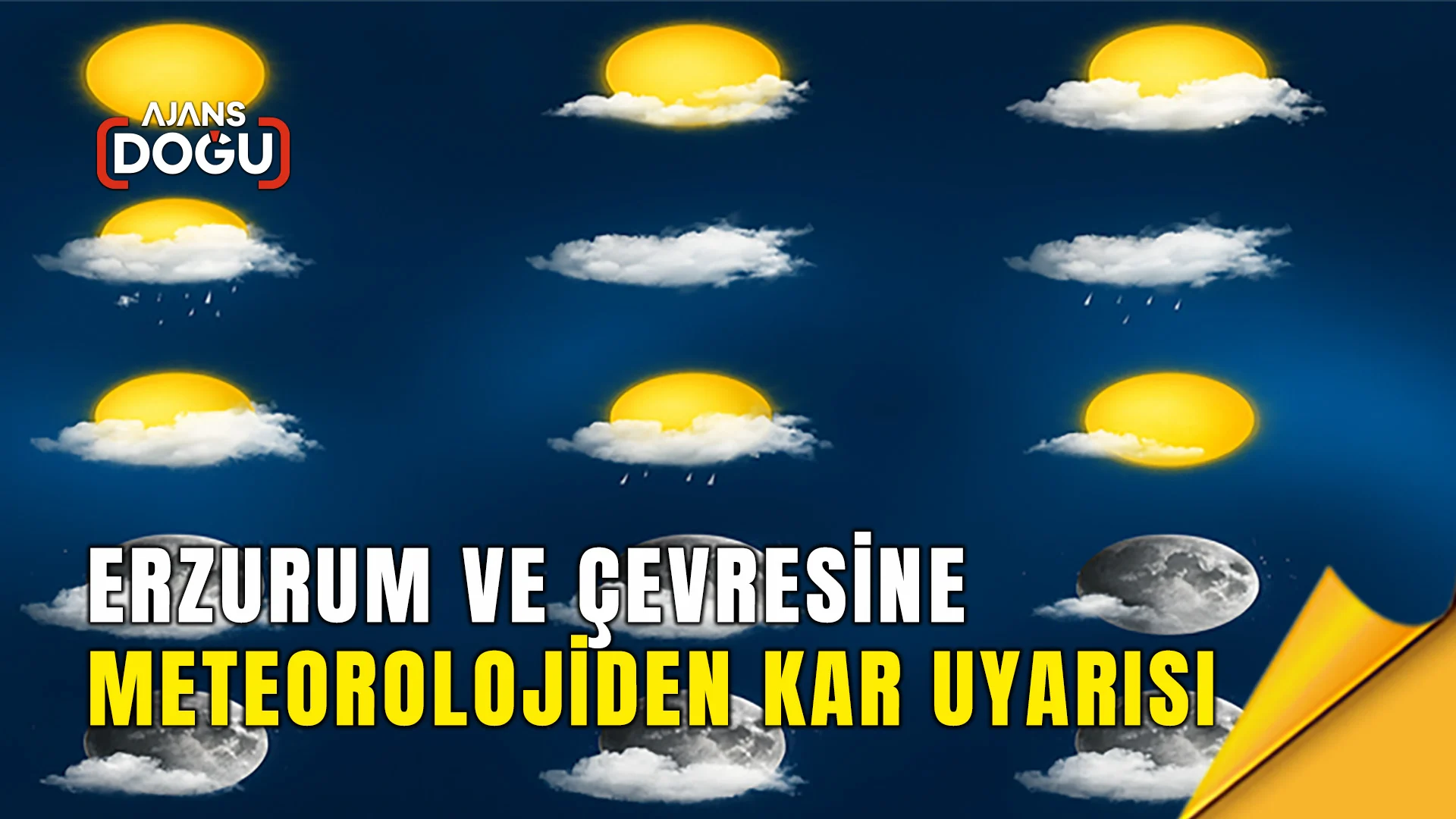 erzurum ve çevresine meteorolojiden kar uyarısı