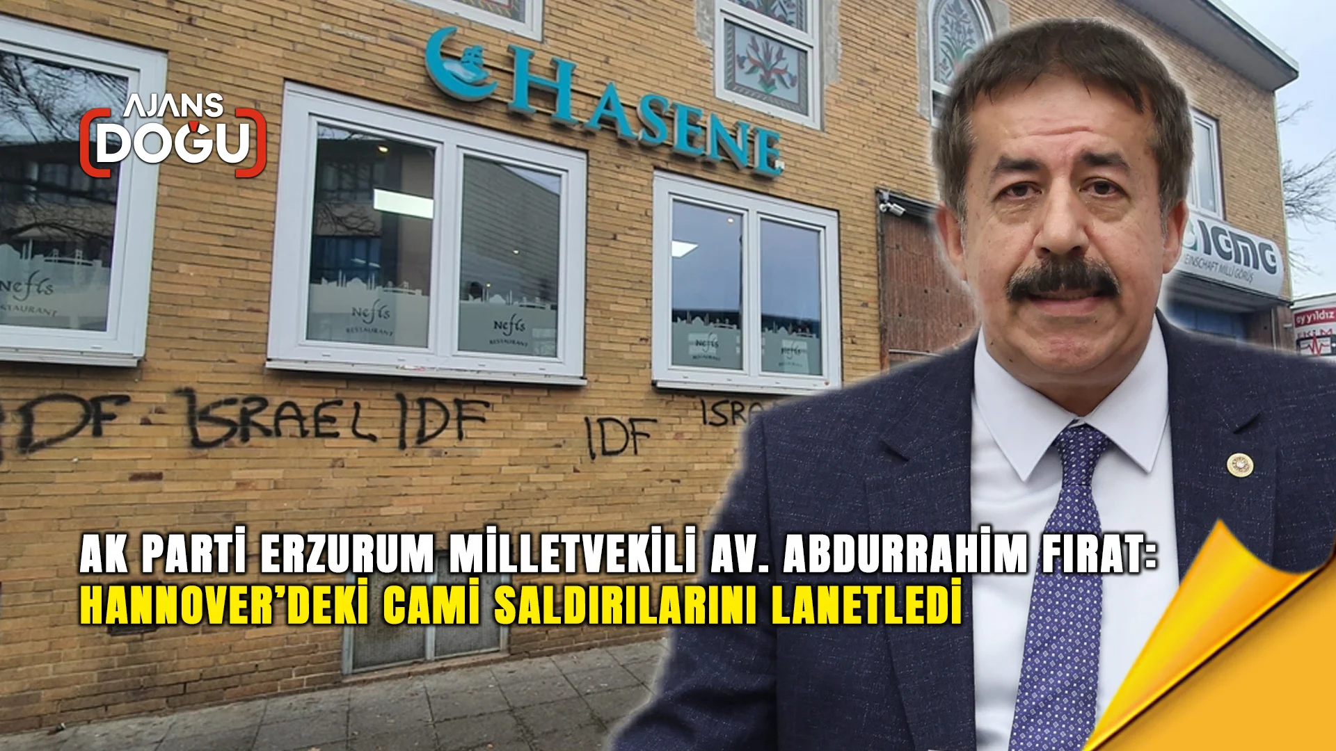 fırat, hannover’deki cami saldırılarını lanetledi