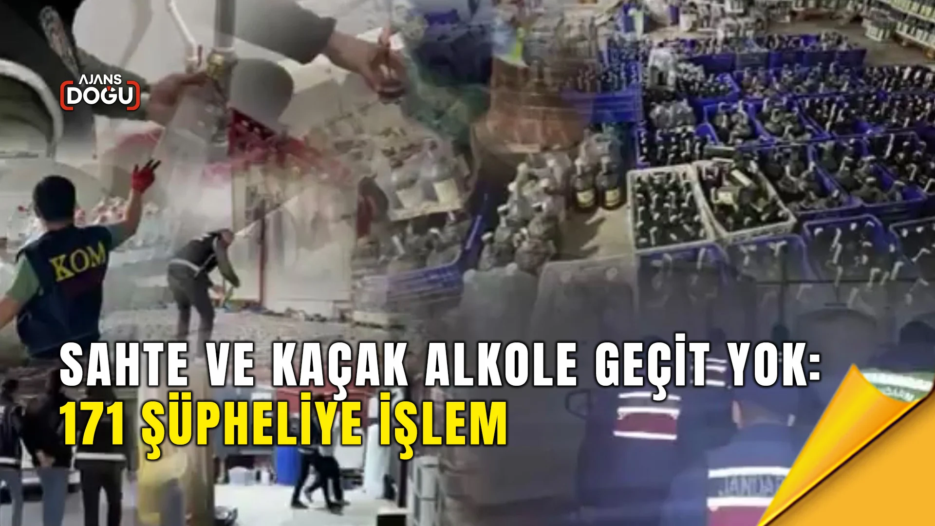 i̇çişleri bakanlığı koordinasyonunda 81 ilde düzenlenen sahte ve kaçak alkol operasyonlarında 91 bin 384 litre alkollü içki ele geçirildi. operasyonlarda 171 şüpheli hakkında adli işlem yapıldı.