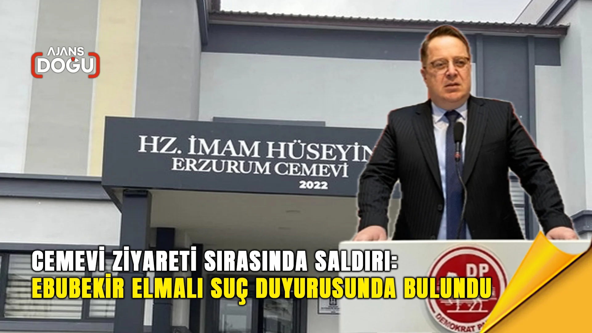 Cemevi ziyareti sırasında saldırı: Ebubekir Elmalı suç duyurusunda bulundu