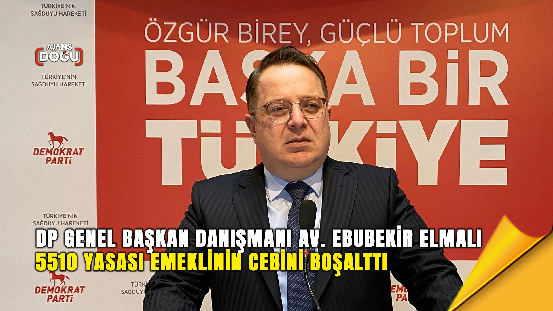 Av. Ebubekir Elmalı, 2008’de yürürlüğe giren 5510 sayılı yasanın emeklilerin gelirini ciddi biçimde düşürdüğünü söyledi.