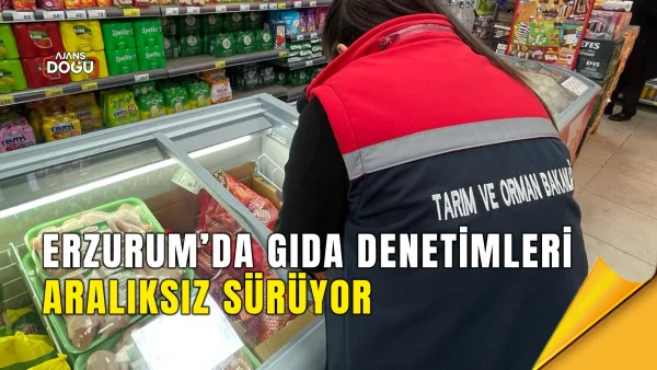 Erzurum’da gıda denetimleri aralıksız sürüyor