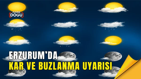 Erzurum hava durumu, Erzurum kar yağışı, Erzurum meteoroloji, Erzurum buzlanma, Erzurum çığ uyarısı, Erzurum ilçeleri hava