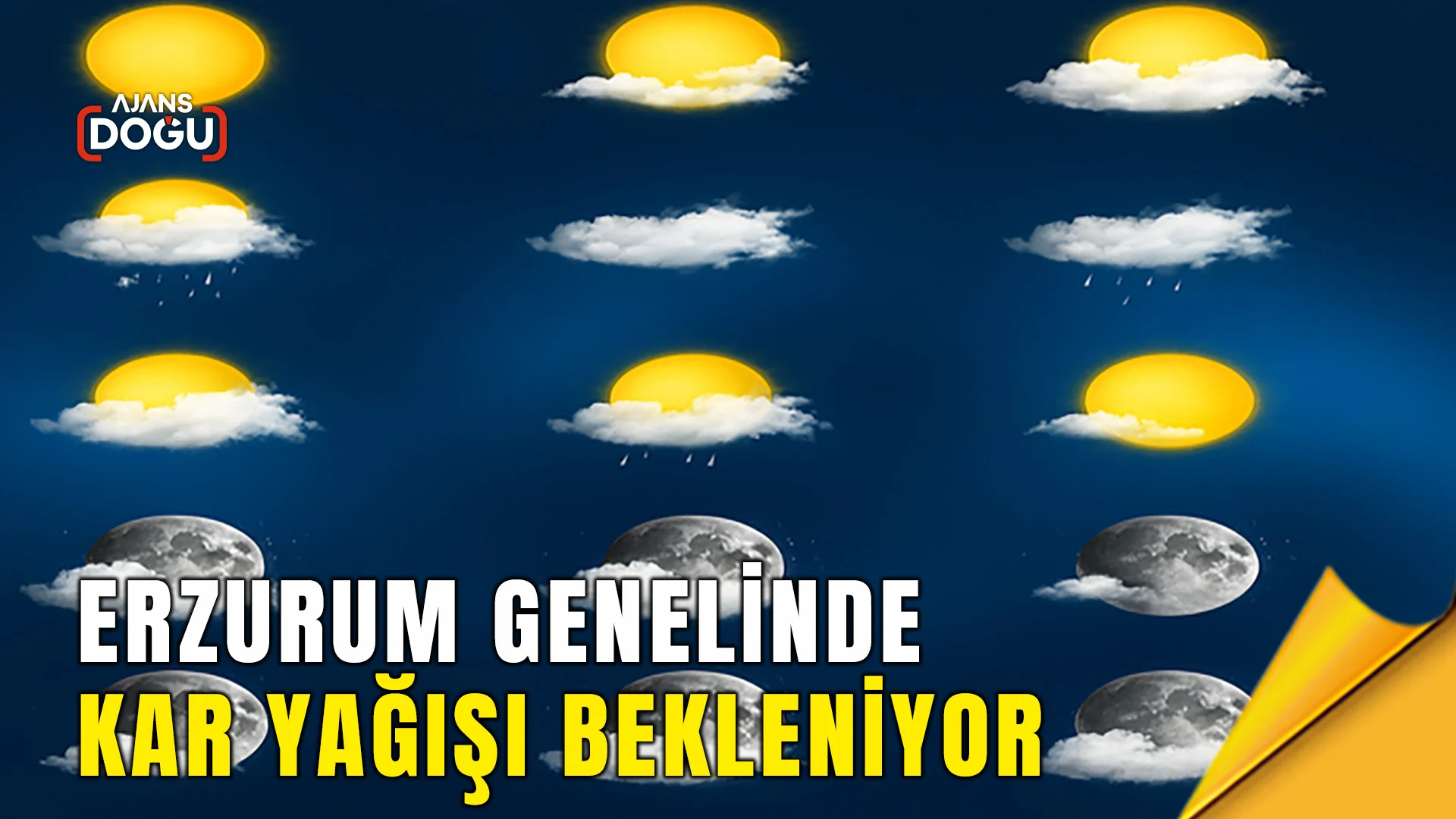 Erzurum genelinde kar yağışı bekleniyor