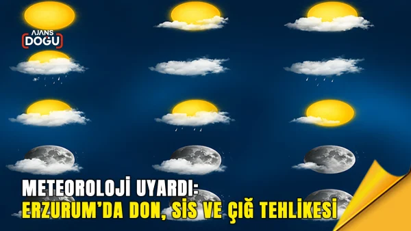 meteoroloji uyardı: erzurum’da don, sis ve çığ tehlikesi