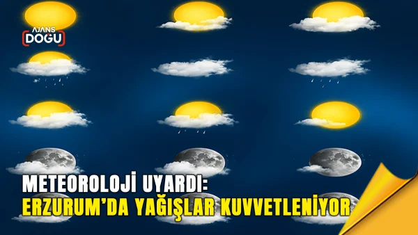 Meteoroloji uyardı: Erzurum’da yağışlar kuvvetleniyor