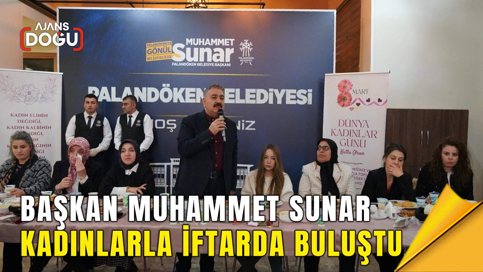 baskan muhammet sunar kadinlarla iftarda bulustu