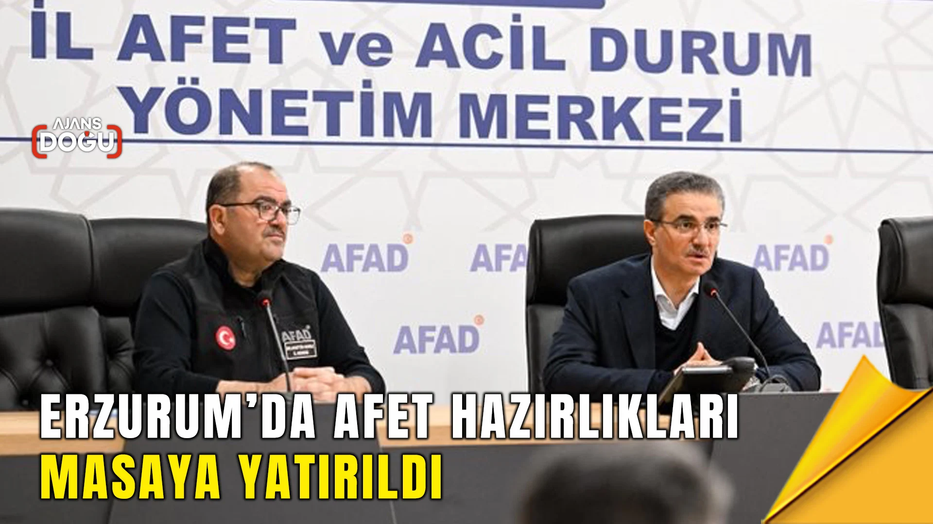 erzurumda afet hazirliklari masaya yatirildi