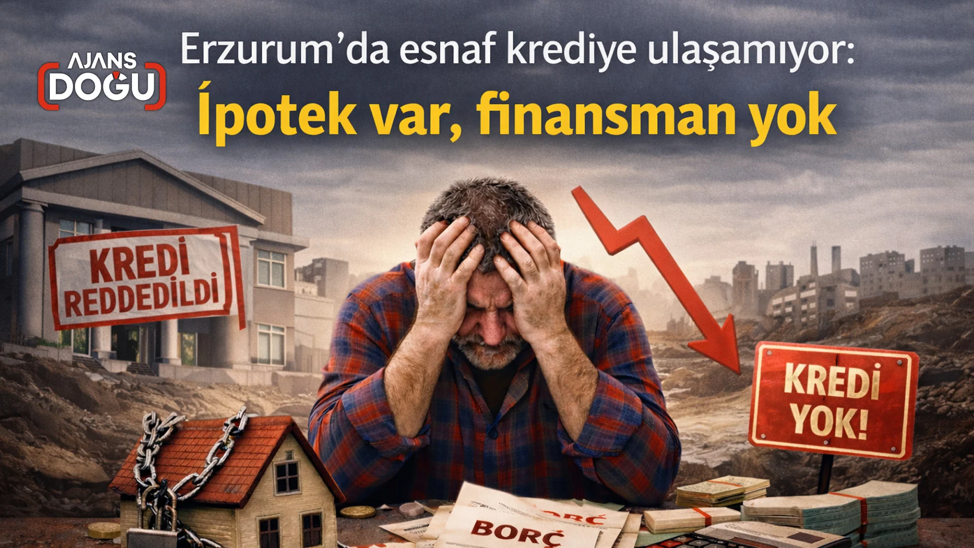 erzurumda esnaf krediye ulasamiyor ipotek var finansman yok