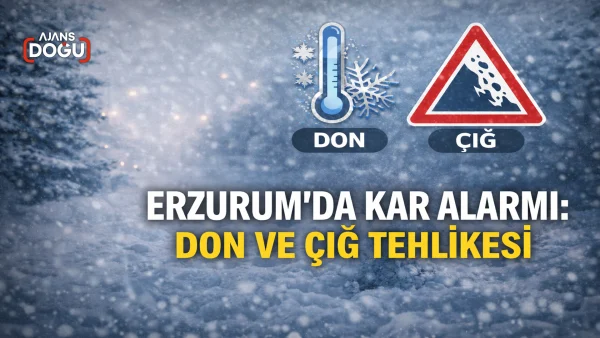 Erzurum’da kar alarmı: Don ve çığ tehlikesi