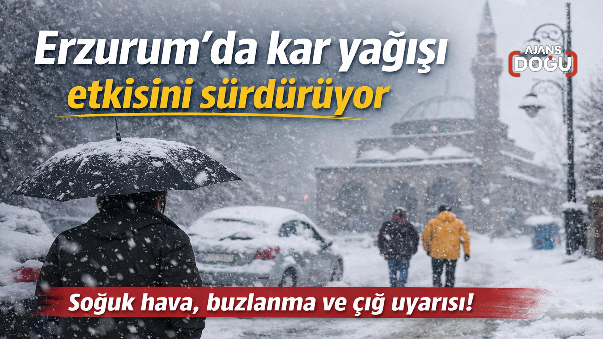 erzurumda kar yagisi etkisini surduruyor