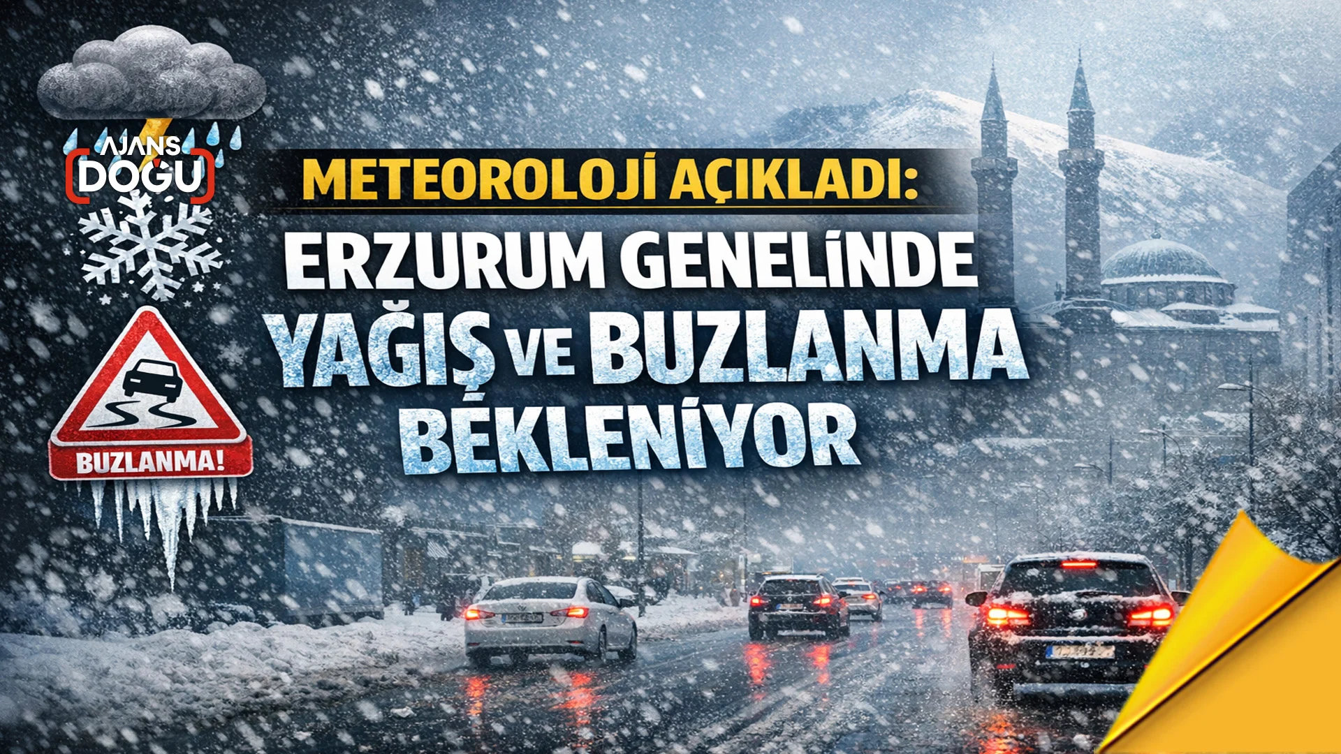meteoroloji acikladi erzurum genelinde yagis ve buzlanma bekleniyor