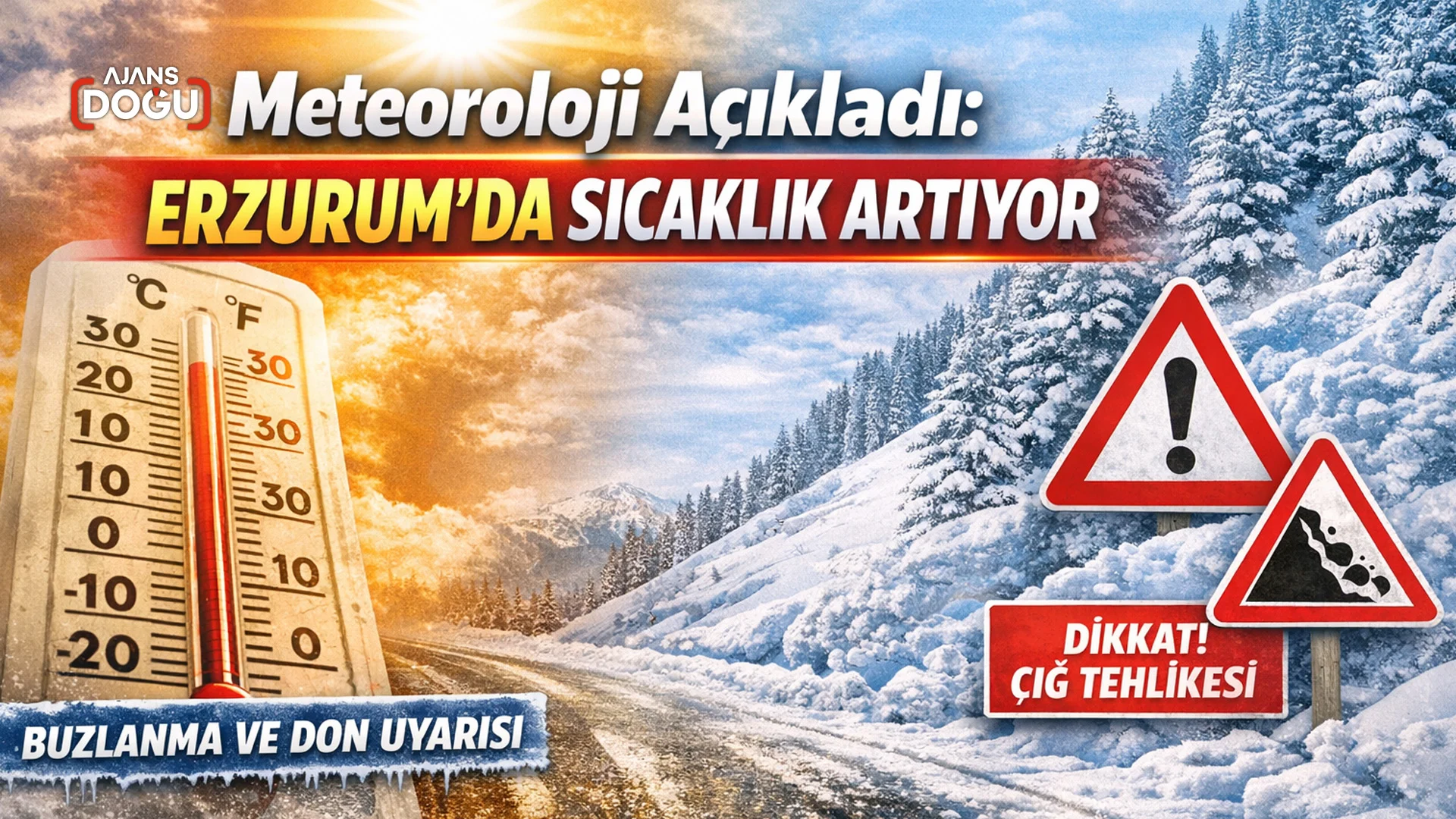 meteoroloji acikladi erzurumda sicaklik artiyor