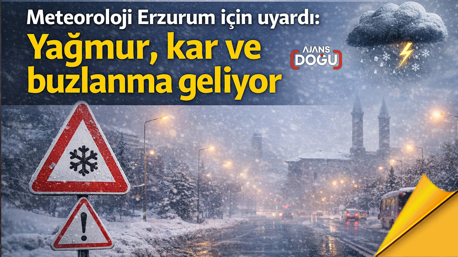 meteoroloji erzurum icin uyardi yagmur kar ve buzlanma geliyor