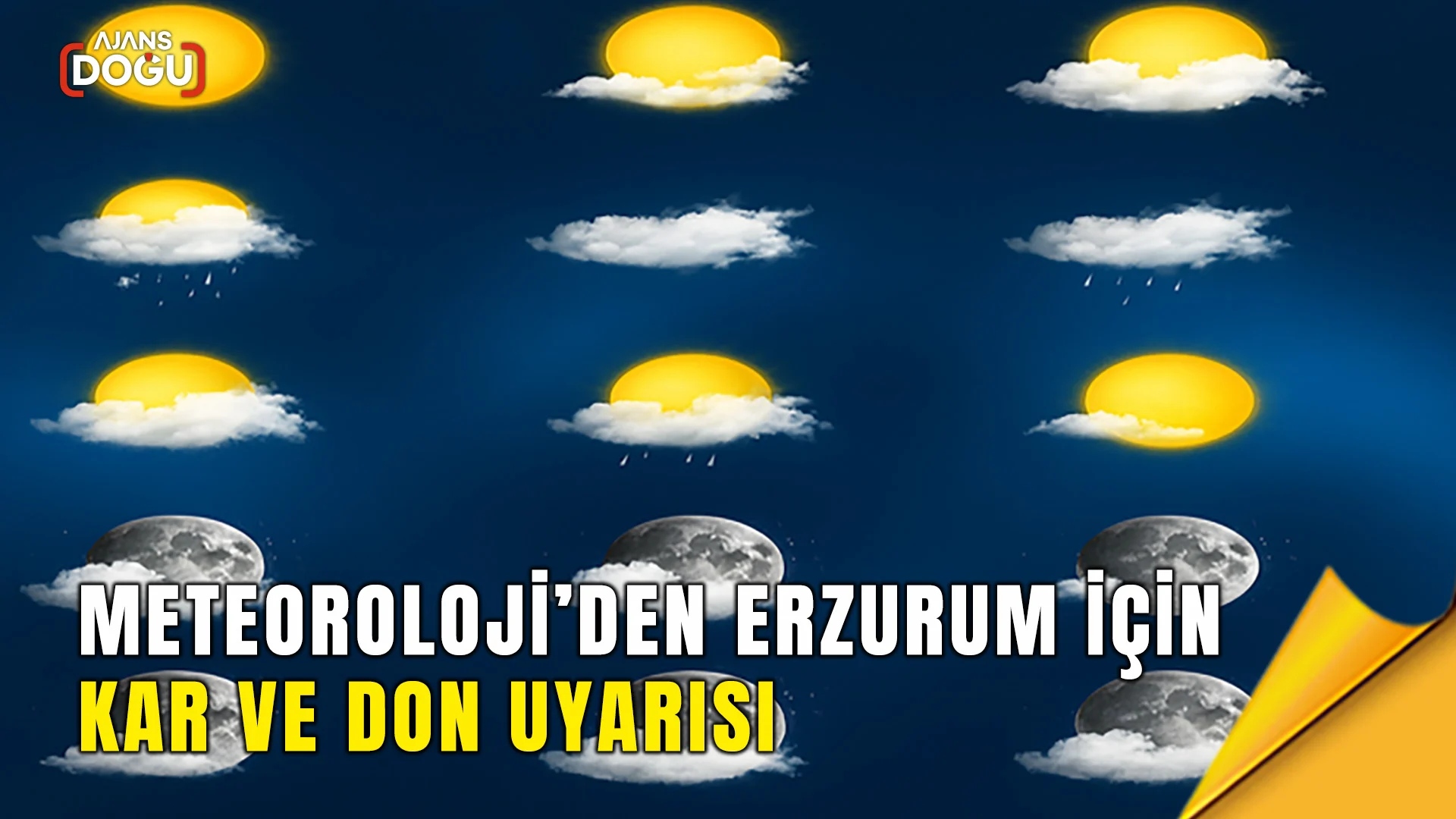 Meteoroloji’den Erzurum için kar ve don uyarısı