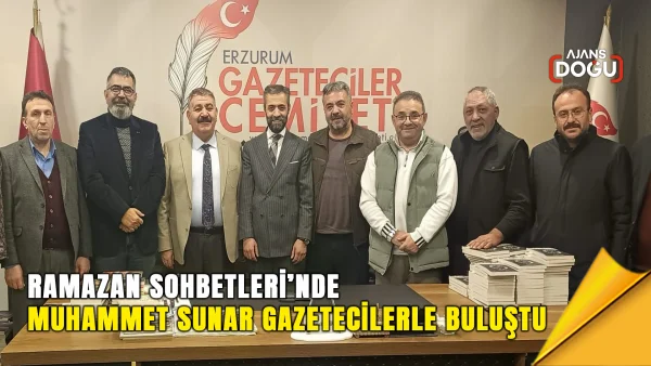 erzurum gazeteciler cemiyeti’nin ramazan sohbetleri programında muhammet sunar gazetecilerle bir araya geldi. programda palandöken’de yürütülen belediye çalışmaları ve projeler değerlendirildi.