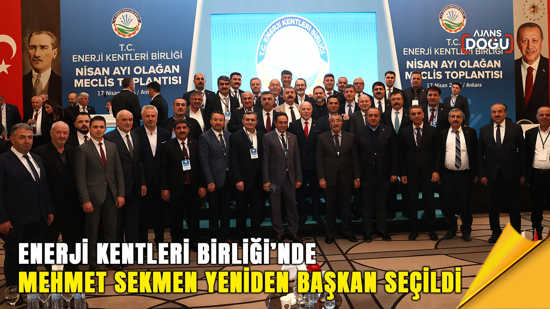 Enerji Kentleri Birliği’nde Mehmet Sekmen yeniden başkan seçildi