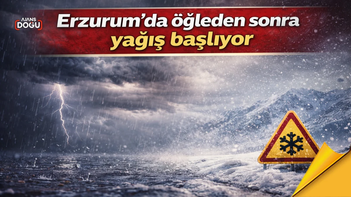 erzurum’da öğleden sonra yağış başlıyor