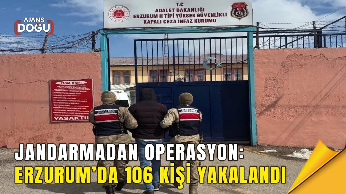 erzurum’da jandarma ekipleri tarafından mart ayında düzenlenen operasyonlarda 106 aranan şahıs yakalandı, 12 kayıp kişi bulunarak ailelerine teslim edildi.