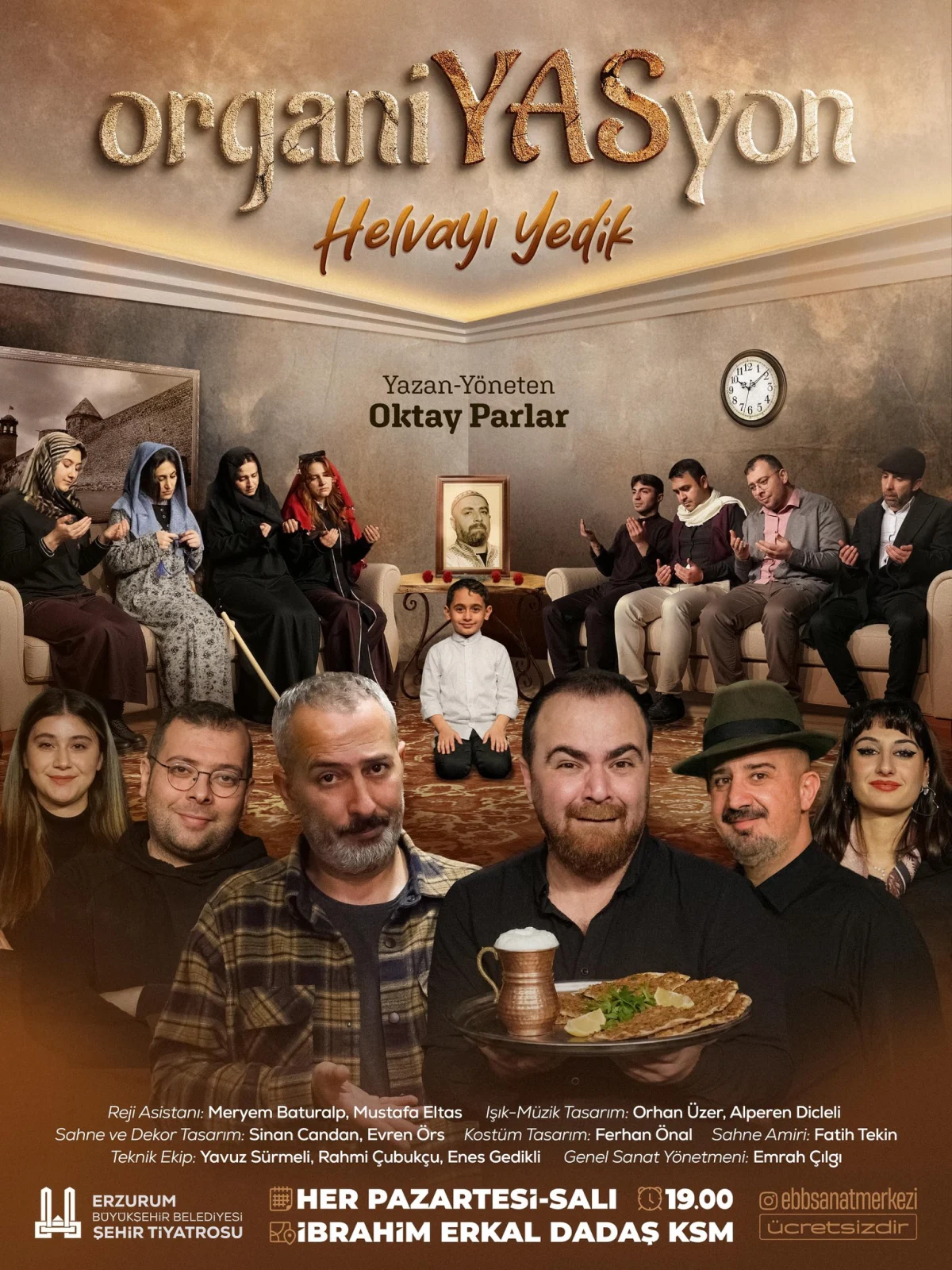 🎭 organiyasyon erzurum’da sahnede
📍 erzurum büyükşehir belediyesi şehir tiyatrosu, “helvayı yedik” oyunu ile seyirciyle buluşuyor
🗓️ 6-7 nisan
🕖 saat 19.00
📌 i̇brahim erkal dadaş kültür ve sanat merkezi
🎟️ ücretsiz olarak sahnelenecek oyuna tüm vatandaşlar davet edildi