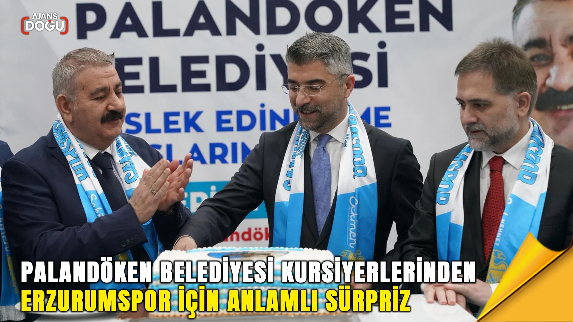 Palandöken Belediyesi kursiyerlerinden erzurumspor için anlamlı sürpriz