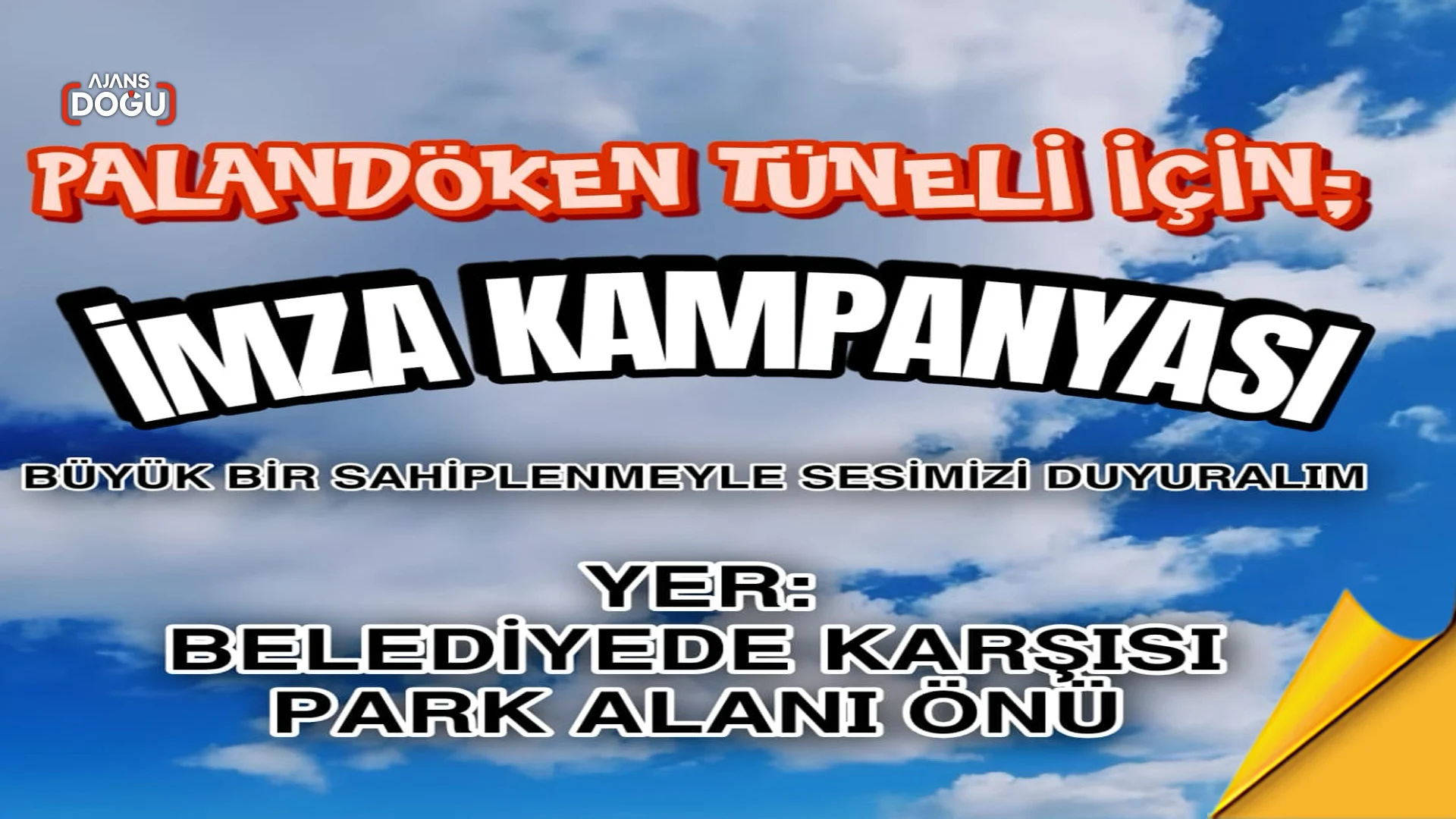 tekman tuneli icin imza kampanyasi baslatildi