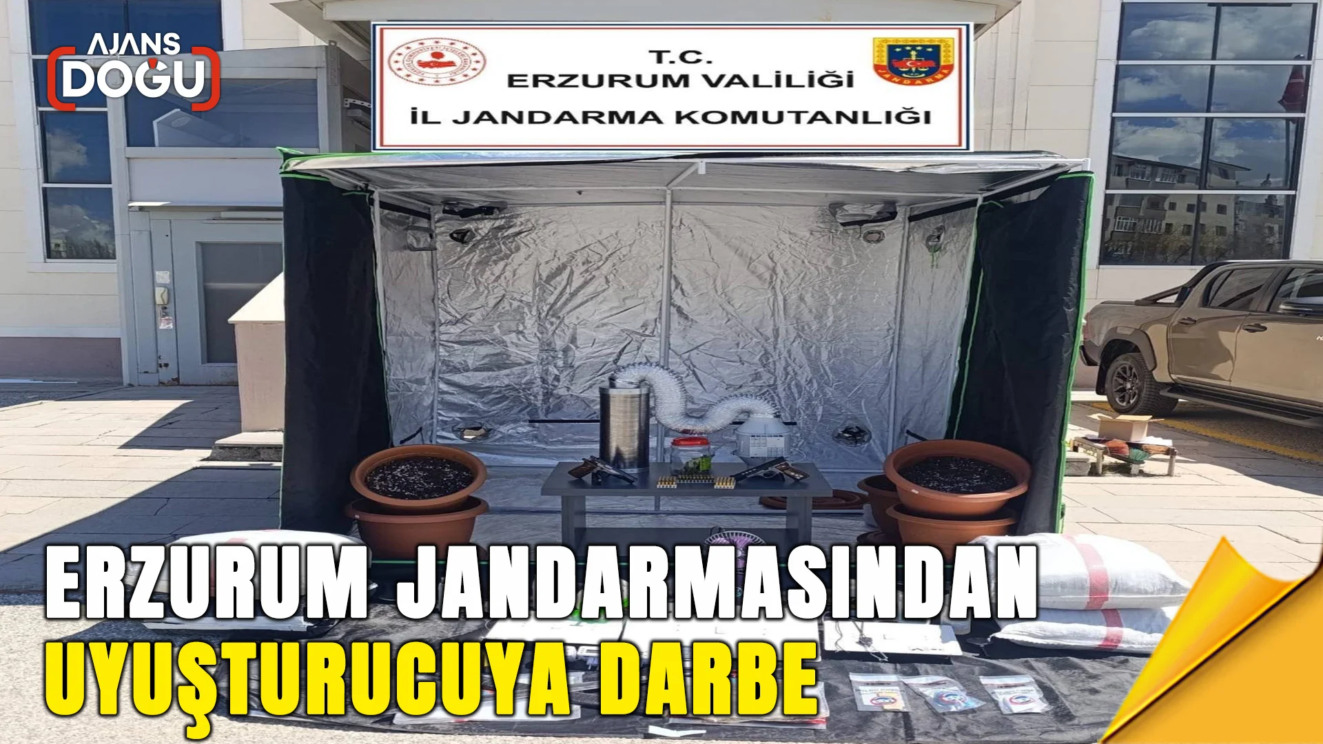 erzurum jandarmasindan uyusturucuya darbe
