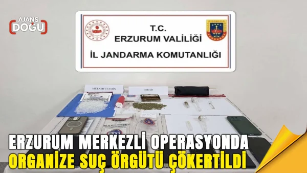 Erzurum merkezli operasyonda organize suç örgütü çökertildi