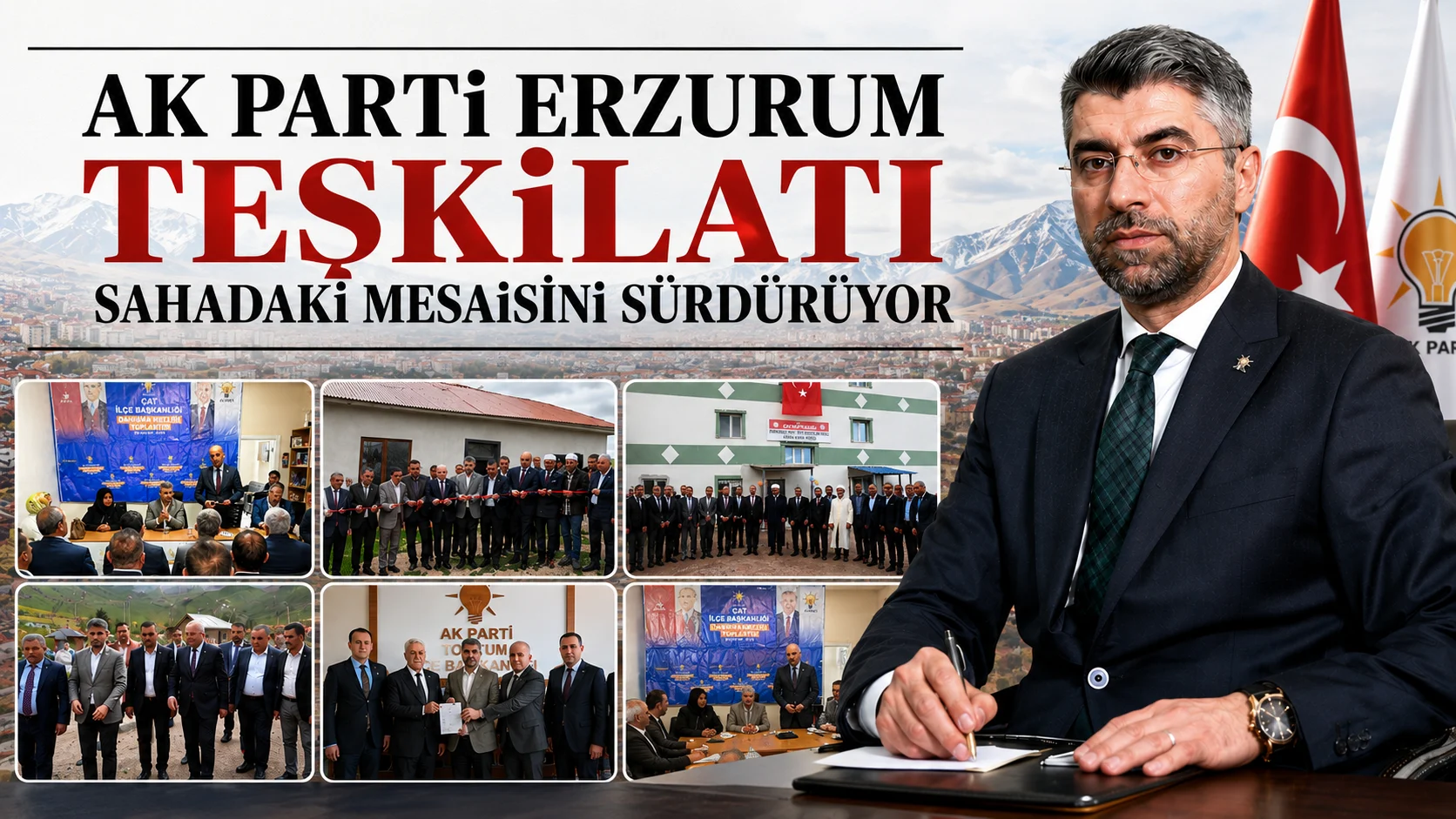 AK Parti Erzurum teşkilatı sahadaki mesaisini sürdürüyor