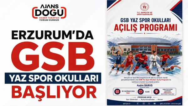 Erzurum'da GSB Yaz Spor Okulları Başlıyor