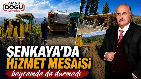 Şenkaya’da hizmet mesaisi bayramda da durmadı