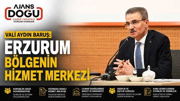 Vali Aydın Baruş: Erzurum bölgenin hizmet merkezi