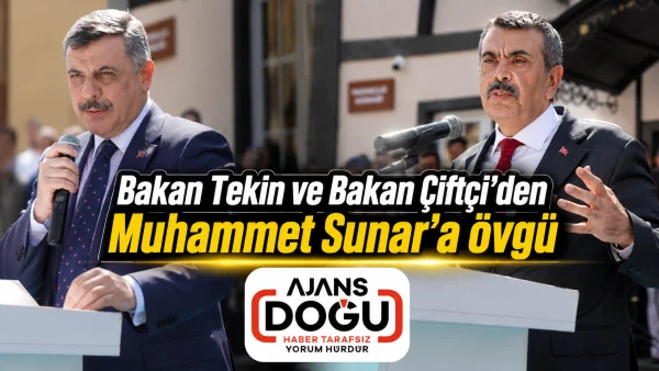 Bakan Tekin ve Bakan Çiftçi'den Muhammet Sunar'a övgü