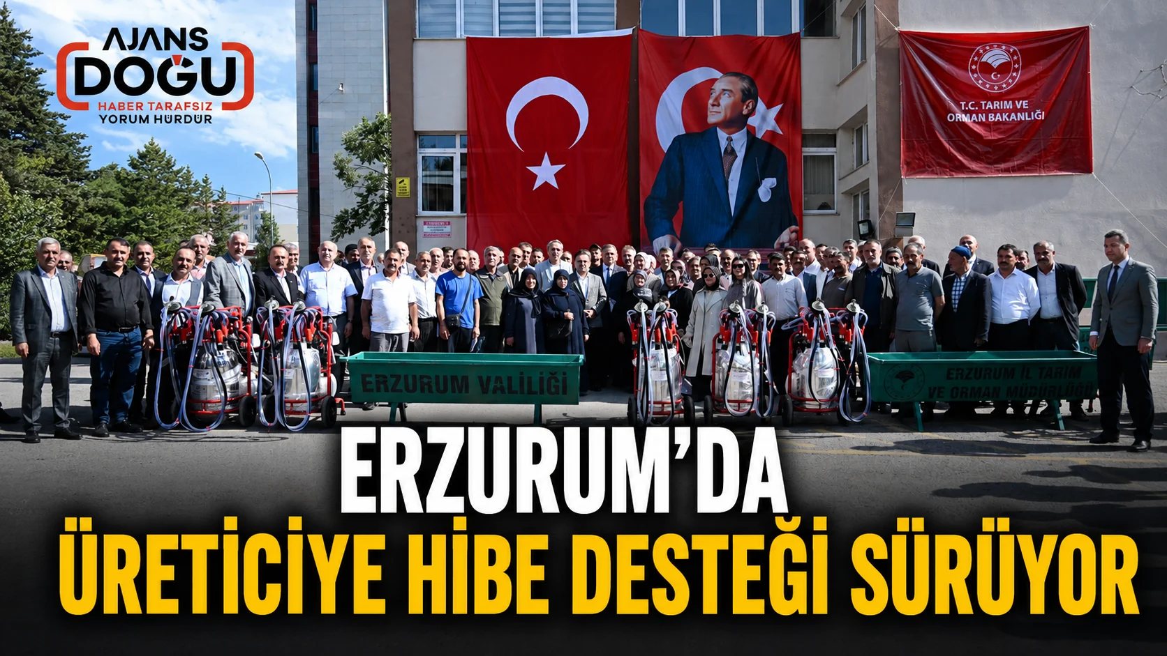 Erzurum'da üreticiye hibe desteği sürüyor